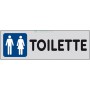 10PZ ETICHETTE ADESIVE 150X50 "TOILETTE (MF)"