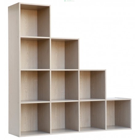 LIBRERIA MODELLO CUBO 10 CM 121X29,5X121H FRASSINO