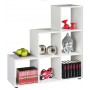 LIBRERIA "SCALA6" 6 VANI CM 105X33X109H BIANCA