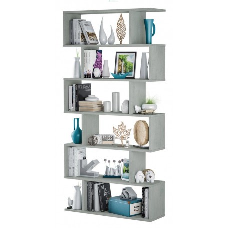 KIT LIBRERIA 'ATHENA' 80X25X192H CEMENTO