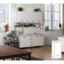 KIT CUCINA PENSILE 1 ANTA CM 40X30X72H BIANCO