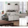 KIT CUCINA BASE SOTTOLAVELLO 2 ANTE CM 80X50X85H BIANCO