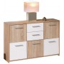 KIT BUFFET ELVEZIA ROVERE/BIANCO LACCATO