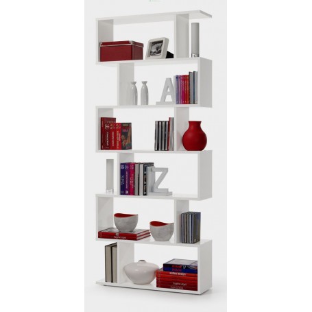 KIT LIBRERIA 'ATHENA' CM.80X25X192H BIANCA