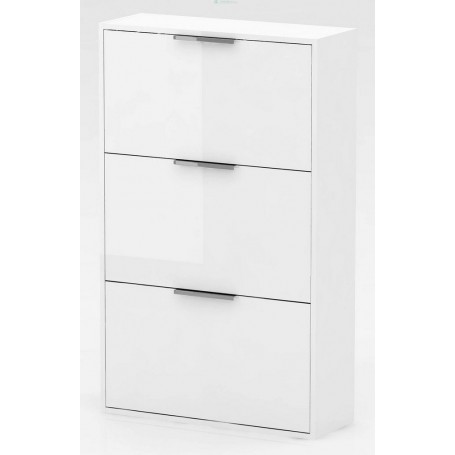 KIT SCARPIERA 3RIPIANI LACCATO BIANCO 65X25X100