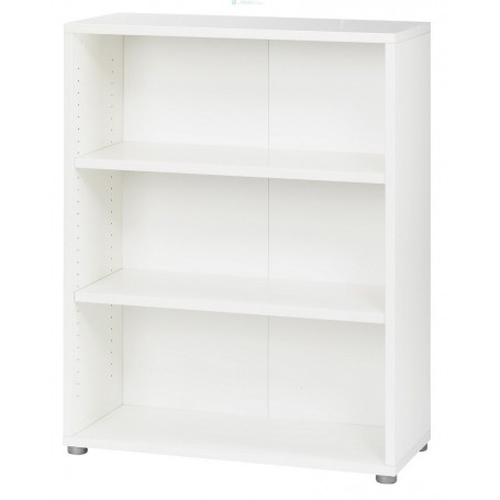 KIT LIBRERIA PRIMA DUE RIPIANI CM 80X40X113H 8042349 COLORE BIANCO QUERCIA