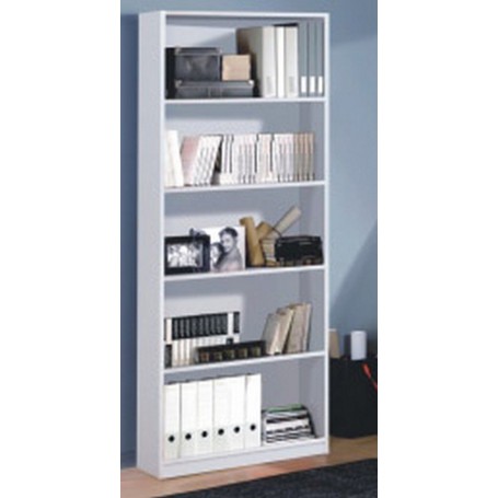 KIT LIBRERIA 'STYLUS' CM 80X28X201H BIANCO LUCIDO