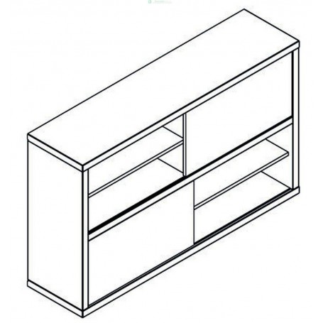 PRATICO MOBILE BASSO CM 35,5X140X86,5H