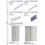 METALLO-ARMADIO PER UFFICIO ARS12 DIMENSIONI CM 120X45X200H COLORE GRIGIO