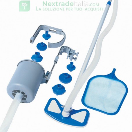 KIT MANUTENZIONE PISCINA CON SKIMMER DELUX