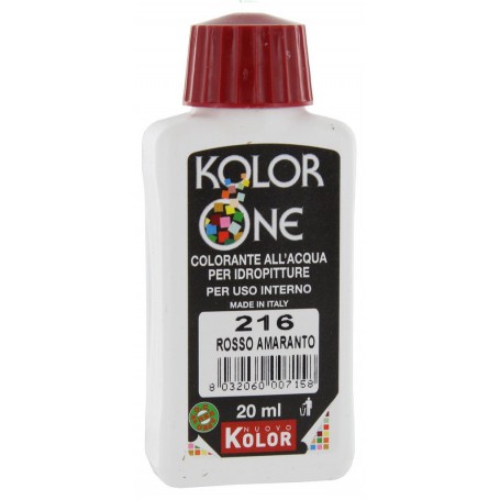 12PZ COLORANTE KOLOR ONE ML.20 N.216 ROSSO AMARANTO 