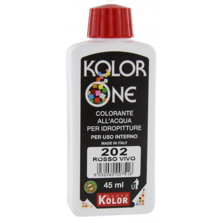 12PZ COLORANTE KOLOR ONE ML.45 N.202 ROSSO VIVO