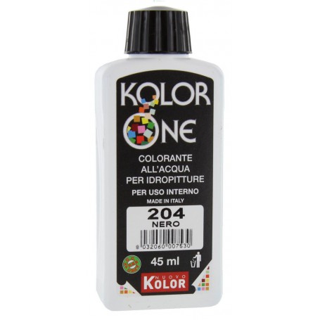 12PZ COLORANTE KOLOR ONE ML.45 N.204 NERO