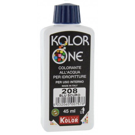 12PZ COLORANTE KOLOR ONE ML.45 N.208 BLU SCURO