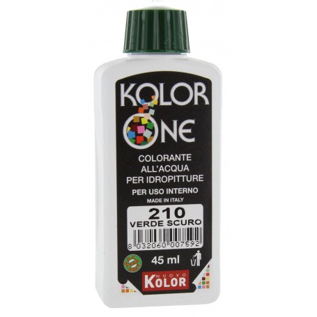 12PZ COLORANTE KOLOR ONE ML.45 N.210 VERDE SCURO