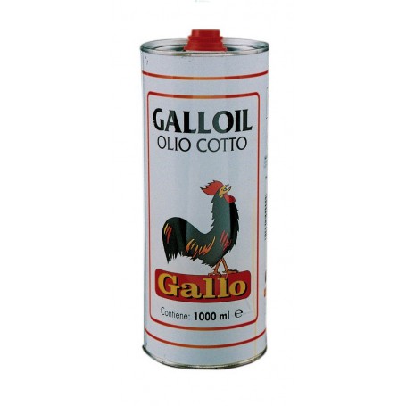 20PZ OLIO DI LINO COTTO "GALLO" DA LT.1