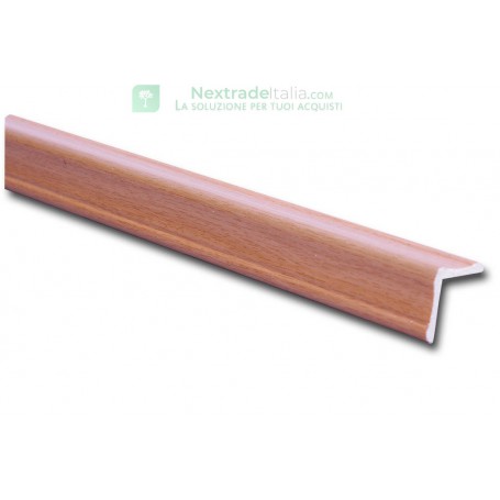 10PZ PARASPIGOLI POLISTIRENE COLORE FAGGIO SEZIONE MM30X30 H.290
