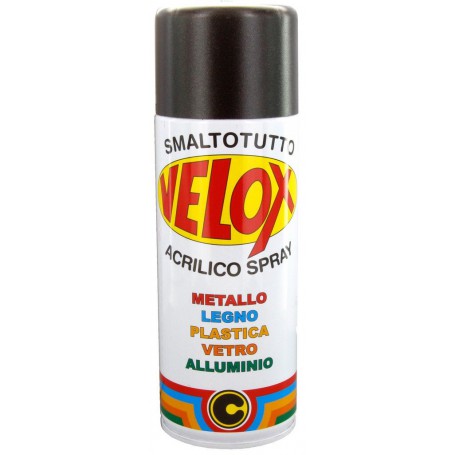 6PZ VELOX SPRAY METALLIZZATO NERO B160