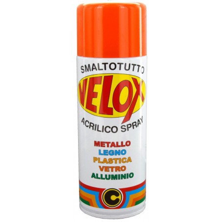 6PZ VELOX SPRAY ACRILICO ARANCIO PURO RAL 2004