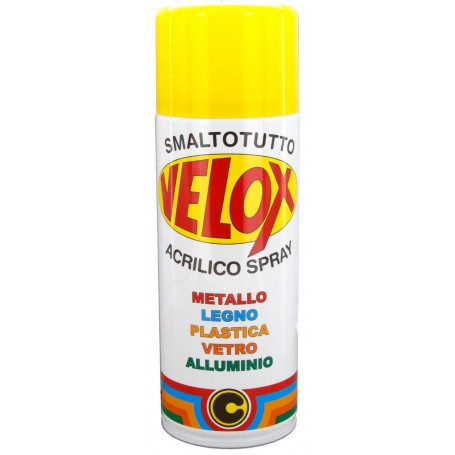 6PZ VELOX SPRAY ACRILICO GIALLO NAVONE RAL 1021