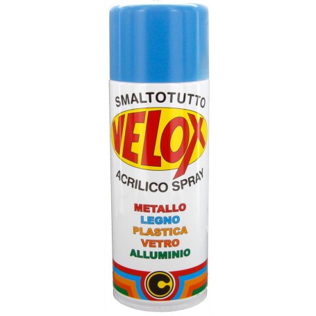 6PZ VELOX SPRAY ACRILICO BLEU CHIARO RAL 5012