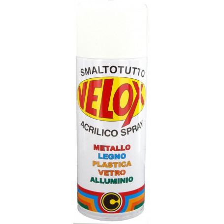 6PZ VELOX SPRAY ACRILICO BIANCO OPACO RAL 9010