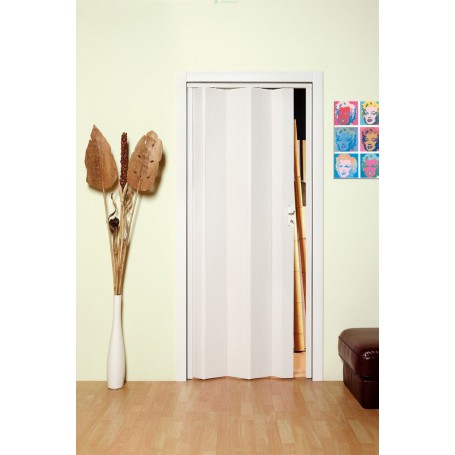 PORTA A SOFFIETTO "MAYA" CM 83X214 COLORE BIANCO FRASSINO