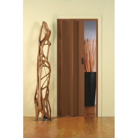 PORTA A SOFFIETTO CON MANIGLIA CM 83X214 COLORE NOCE