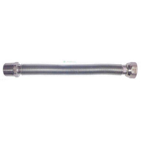 RACCORDO INOX FLESSIBILE 3/4 M/F MM 200 400 ACQUA A NORMA UNI-EN 7129