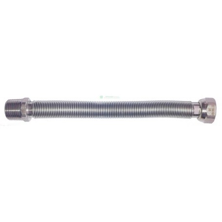 RACCORDO INOX FLESSIBILE 3/4 M/F MM 200 400 ACQUA A NORMA UNI-EN 7129