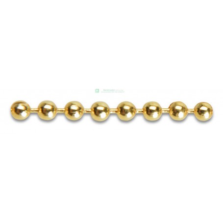 25ML CATENA A PERLINE OTTONE LUCIDO MM.4