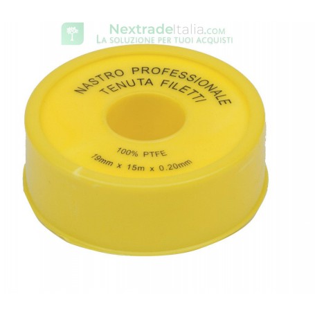 10PZ TEFLON PROFESSIONALE IN ROTOLI DA MM.19 X 15ML.