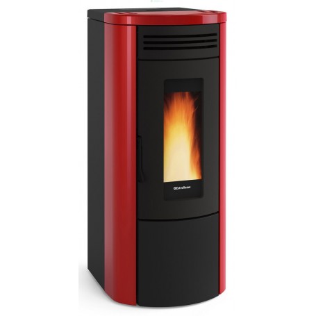 STUFA A PELLET KW 18,7 COSTANZA IDRO ALTO RENDIMENTO BORDEAUX