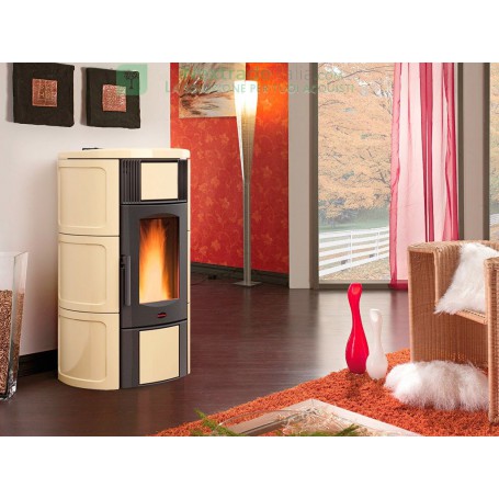 STUFA PELLET KW.20 ISIDE IDRO 2.0 CERAMICA PERGAMENA 