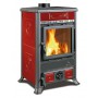 STUFA A LEGNA ROSSELLA CERAMICA MOD.R1 LIBERTY BORDEA NORDICA EXTRAFLAME