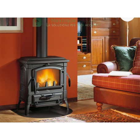 STUFA A LEGNA ISETTA ANTRACITE NORDICA EXTRAFLAME