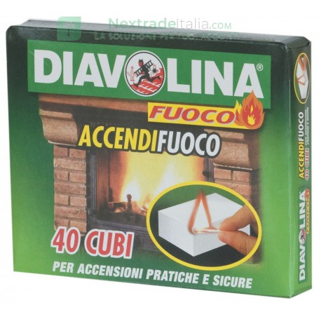 24PZ DIAVOLINA ACCENDIFUOCO 40 CUBETTI ART.15300