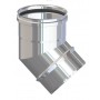 6PZ GOMITO INOX AISI 304 X PELLET 45¦CM.8