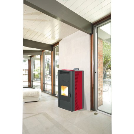 STUFA PELLET KING IDRO KW20 BORDEAUX