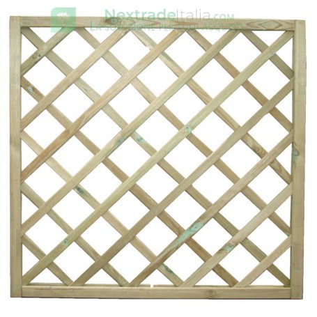 GRIGLIATO PINO IMPREGNATO MOD.35 CM.90X90H