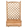 FIORIERA IN PINO IMPREGNATO CON GRIGLIA CM 80X40X180