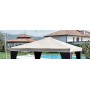 TOP COPERTURA X GAZEBO LEGNO 3X4 POLIESTERE COLORE BIANCO