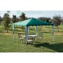 GAZEBO IN POLIESTERE DIMENSIONI CM 300X300X250H 