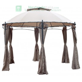 GAZEBO IN ALLUMINIO"GOTIC"ESAGONALE DIAMETRO CM 350X270H