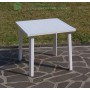 TAVOLO RESINA ART.59 CM. 80X80 BIANCO