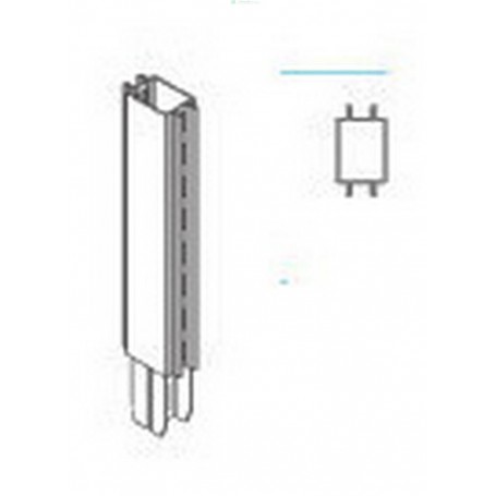 2PZ ZAF SCAFFALATURA PROLUNGA X PIANTANA GONDOLA GRIGIA CM7,2X47H