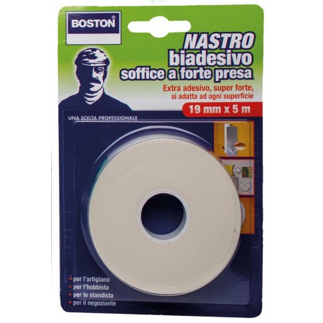 12PZ NASTRO BIADESIVO FORTE ML.5X19MM.