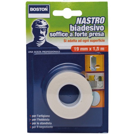 12PZ NASTRO BIADESIVO FORTE ML.1,5X19MM.