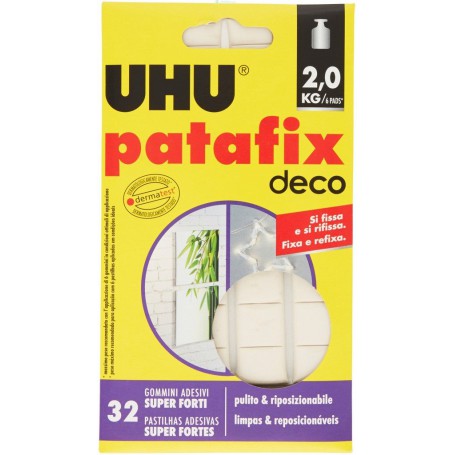 12PZ UHU TAC PATAFIX SUPER FORTE FINO A KG.2