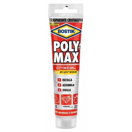 6PZ BOSTIK POLYMAX "CRISTAL" TUBETTO GR 115